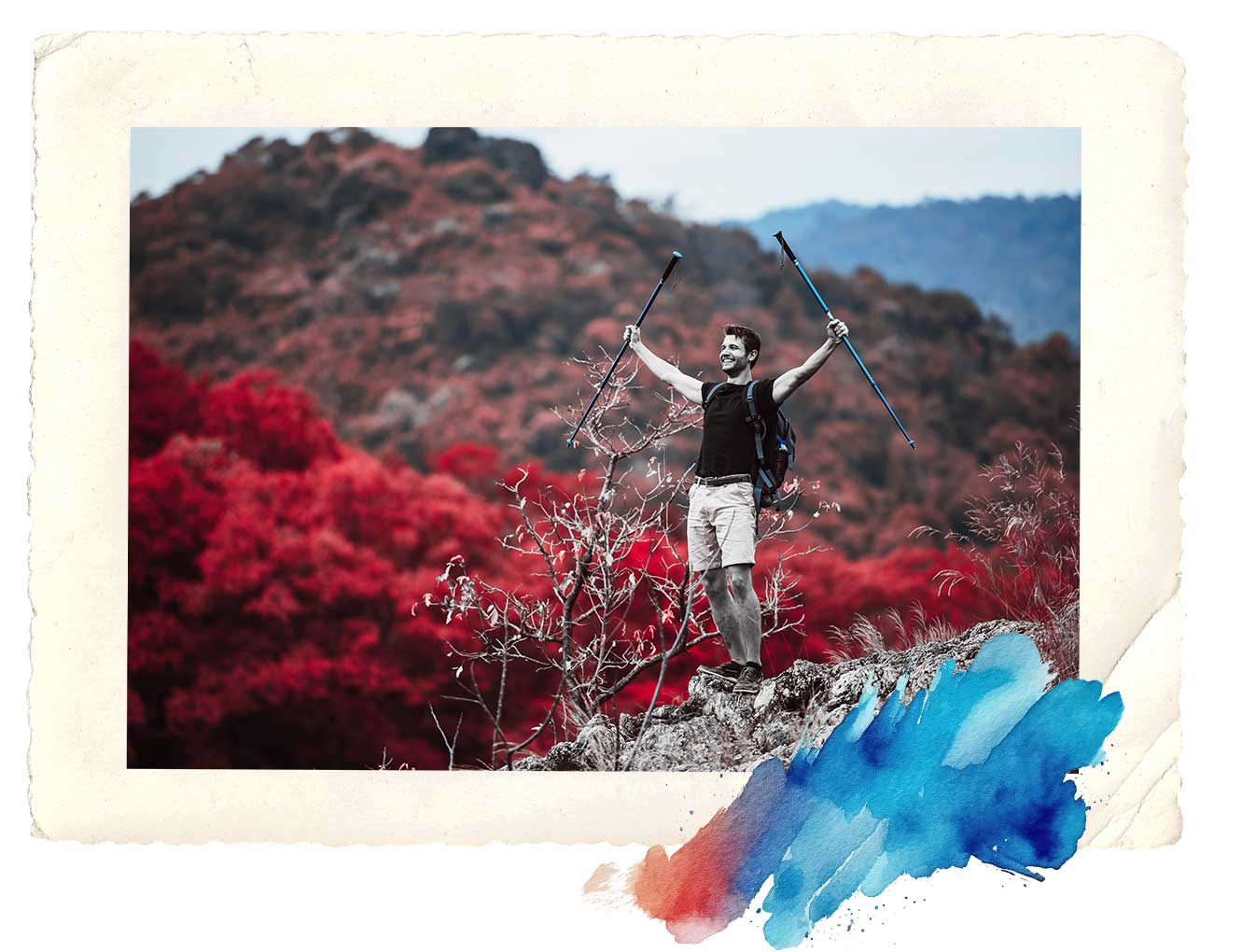 guy hiking