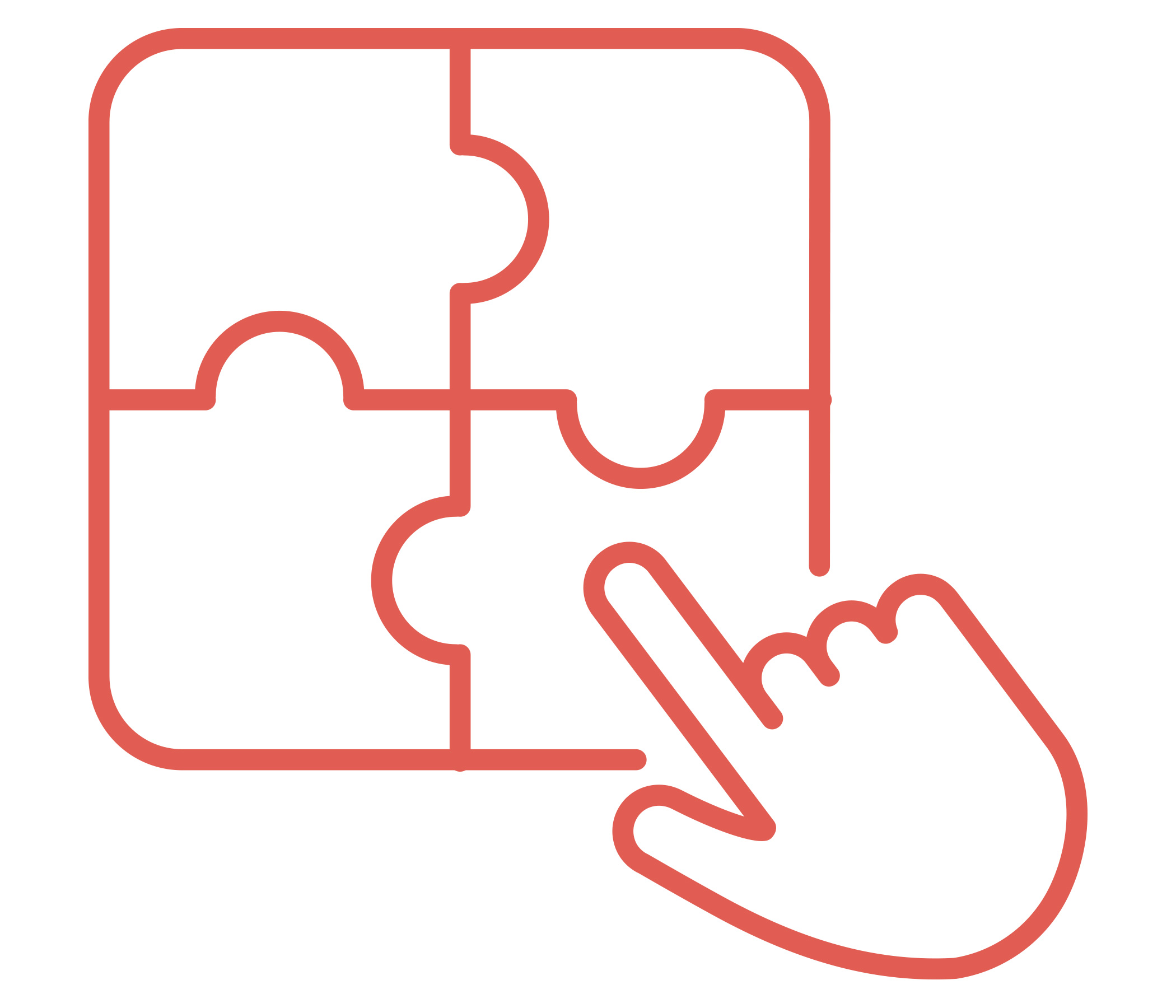 hand with puzzle
